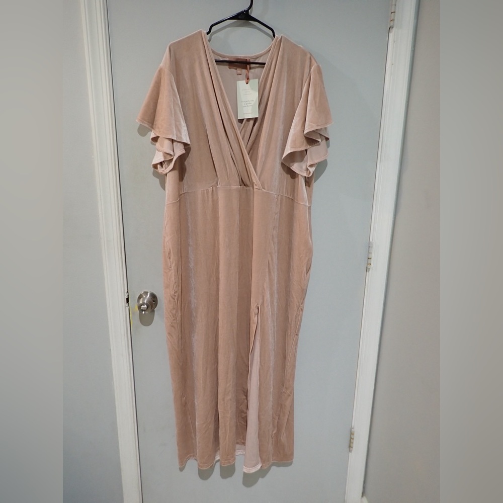 Jessakae Blush Velvet Dress